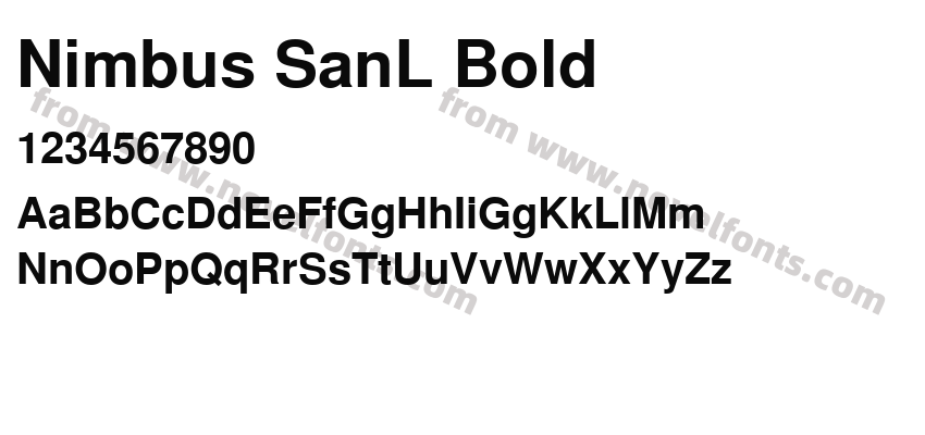 Nimbus SanL BoldPreview