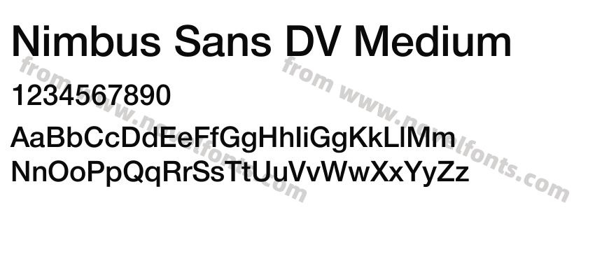 Nimbus Sans DV MediumPreview