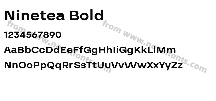 Ninetea BoldPreview