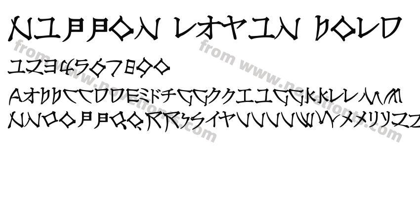 Nippon Latin BoldPreview