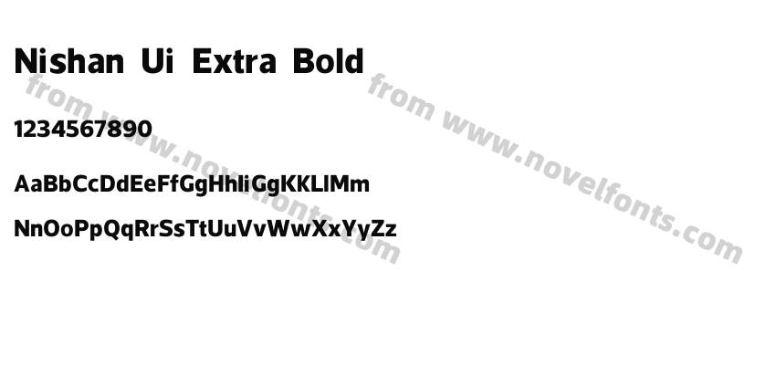 Nishan Ui ExtraBoldPreview