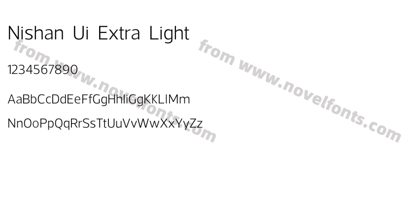 Nishan Ui ExtraLightPreview