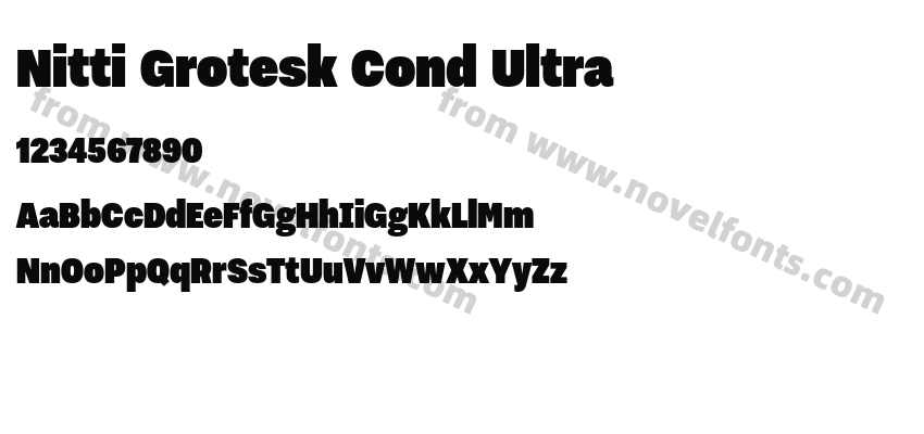 Nitti Grotesk Cond UltraPreview