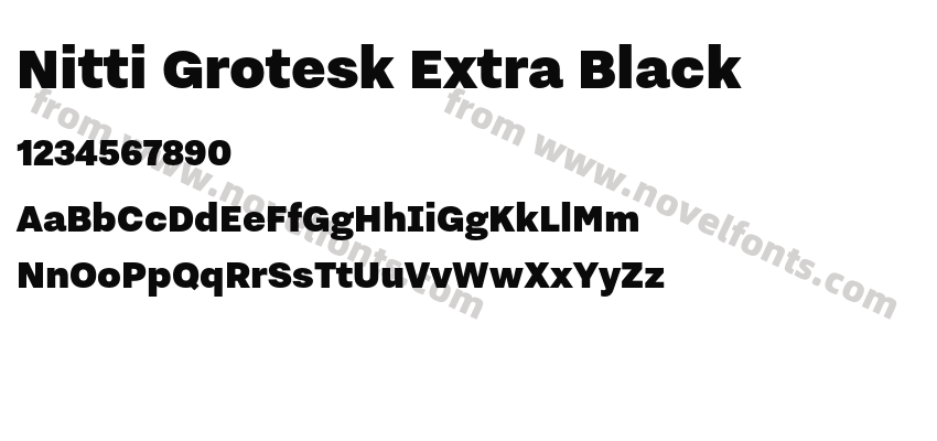 Nitti Grotesk Extra BlackPreview