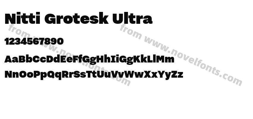 Nitti Grotesk UltraPreview
