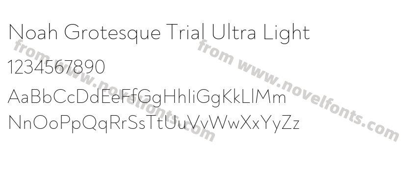 Noah Grotesque Trial Ultra LightPreview