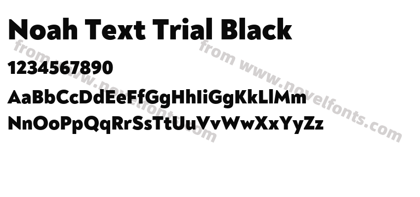 Noah Text Trial BlackPreview