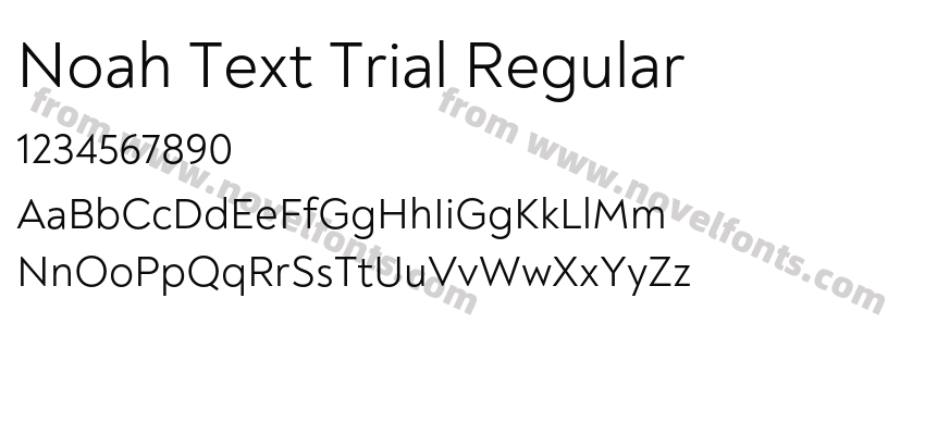 Noah Text Trial RegularPreview