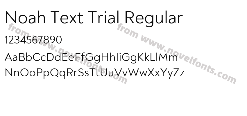 Noah Text Trial RegularPreview