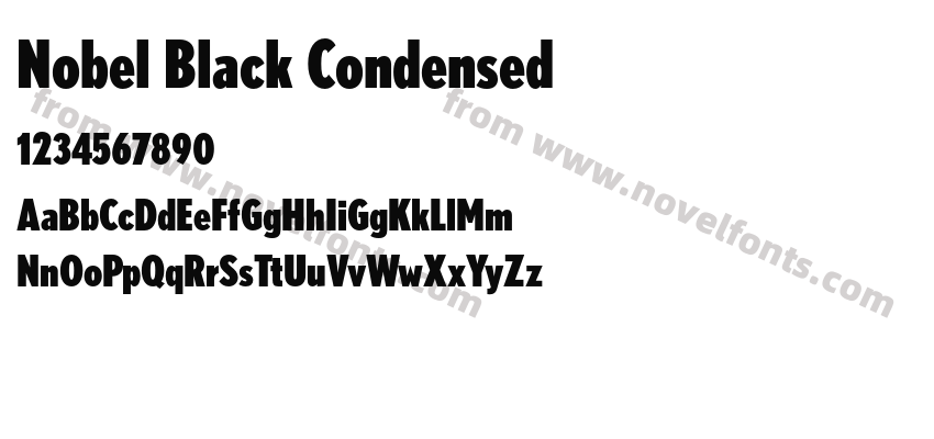 Nobel Black CondensedPreview