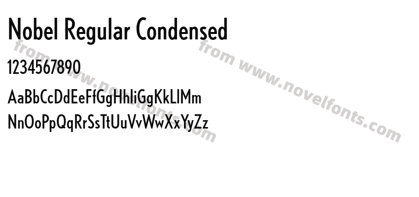 Nobel Regular CondensedPreview