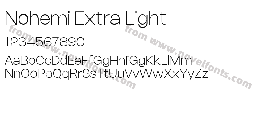 Nohemi Extra LightPreview