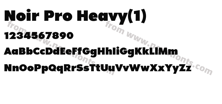 Noir Pro HeavyPreview