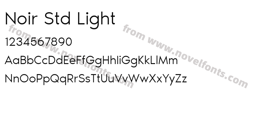 Noir Std LightPreview