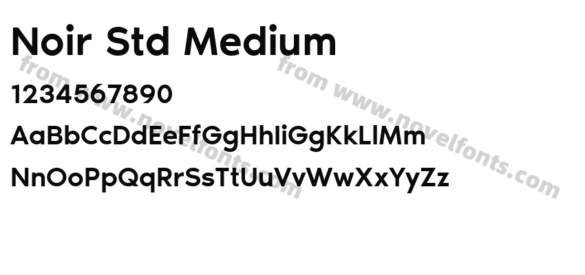 Noir Std MediumPreview