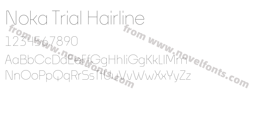 Noka Trial HairlinePreview