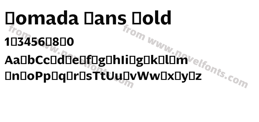 Nomada Sans BoldPreview
