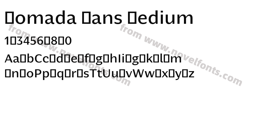 Nomada Sans MediumPreview