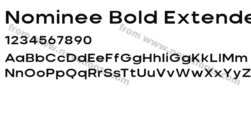 Nominee Bold ExtendedPreview