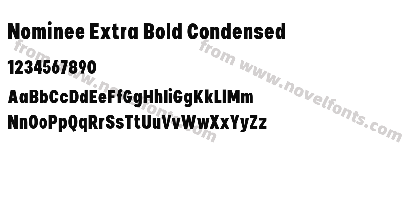 Nominee Extra Bold CondensedPreview
