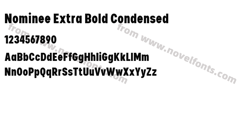 Nominee Extra Bold CondensedPreview
