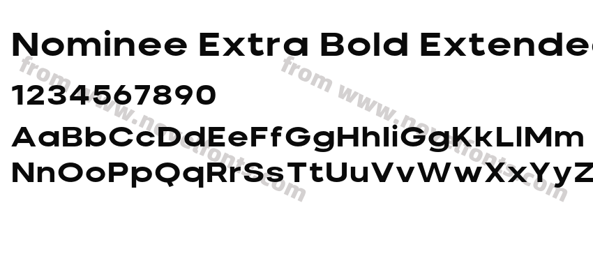 Nominee Extra Bold ExtendedPreview