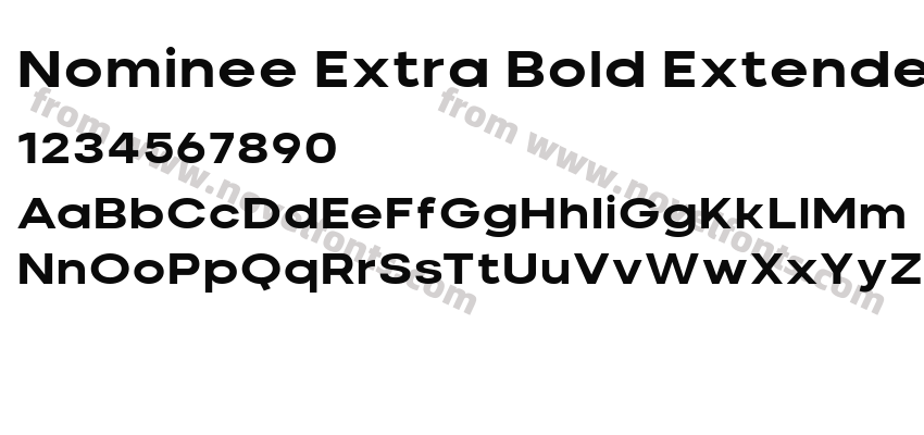 Nominee Extra Bold ExtendedPreview