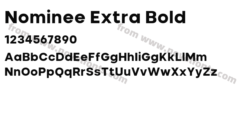 Nominee Extra BoldPreview