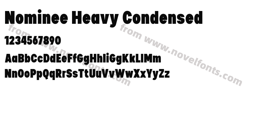 Nominee Heavy CondensedPreview