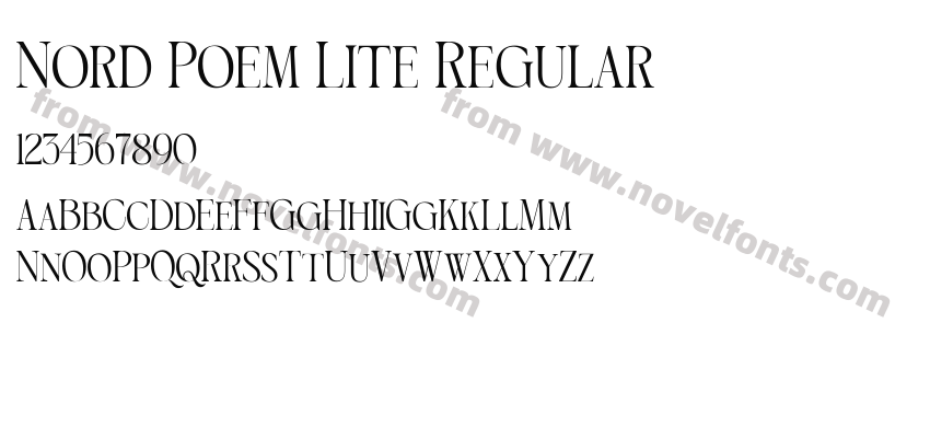 Nord Poem Lite RegularPreview