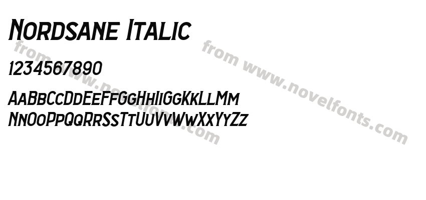 Nordsane ItalicPreview