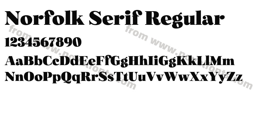 Norfolk Serif RegularPreview