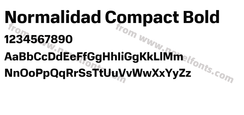 Normalidad Compact BoldPreview