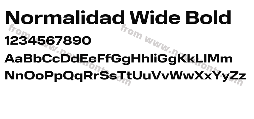 Normalidad Wide BoldPreview
