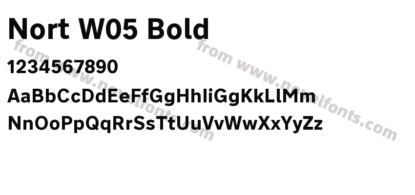 Nort W05 BoldPreview