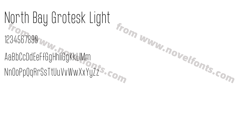North Bay Grotesk LightPreview