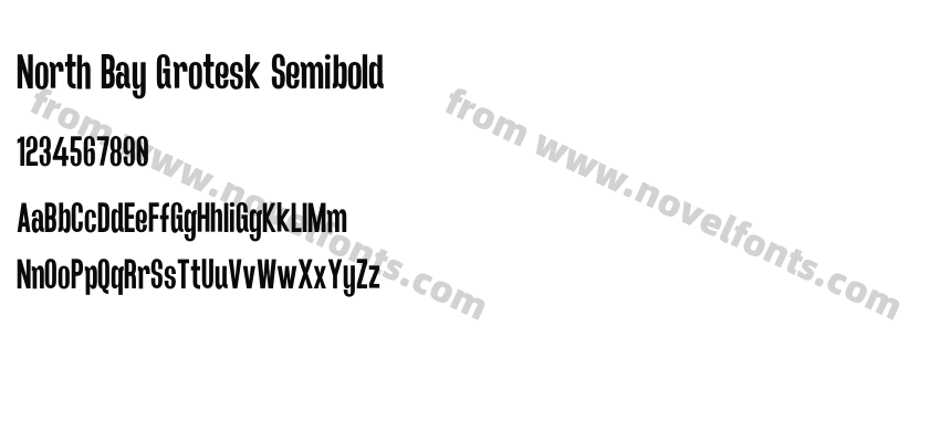 North Bay Grotesk SemiboldPreview