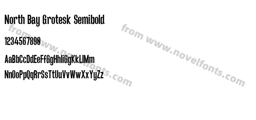 North Bay Grotesk SemiboldPreview