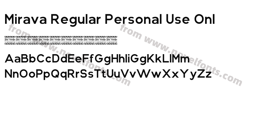Mirava Regular Personal Use OnlPreview