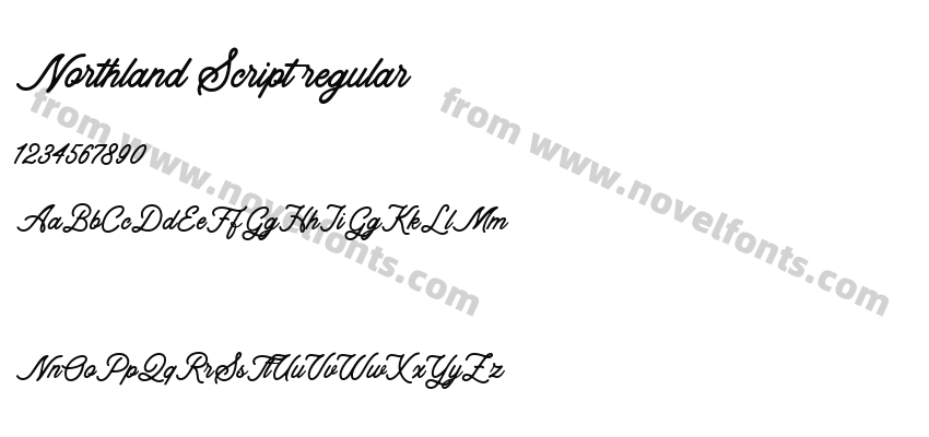 Northland Script regularPreview