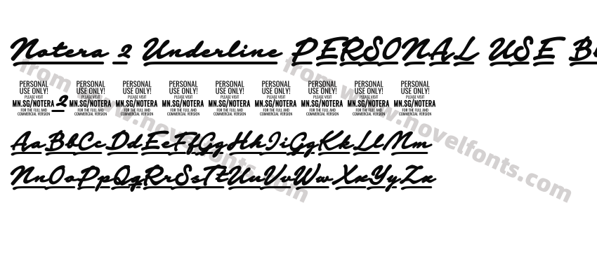 Notera 2 Underline PERSONAL USE BlackPreview