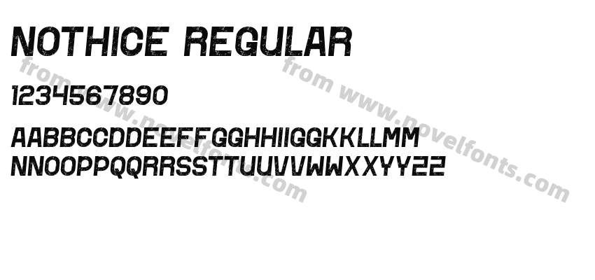 Nothice RegularPreview