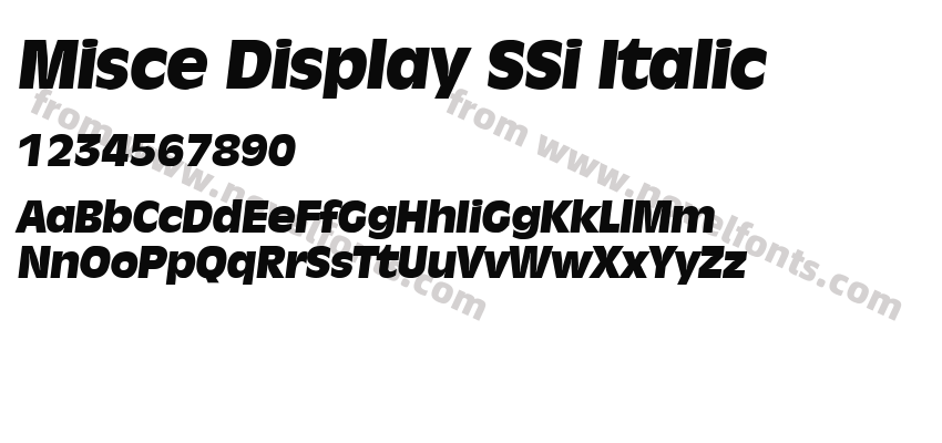 Misce Display SSi ItalicPreview