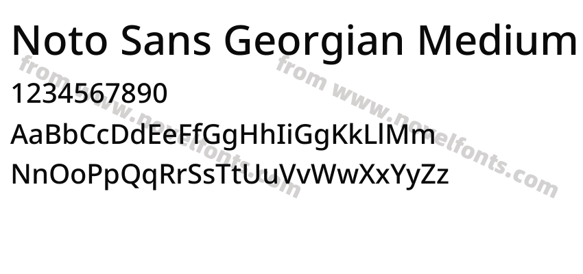 Noto Sans Georgian MediumPreview