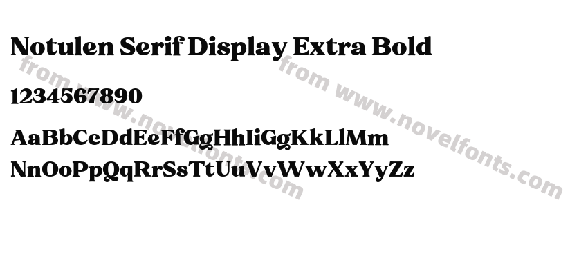 Notulen Serif Display Extra BoldPreview