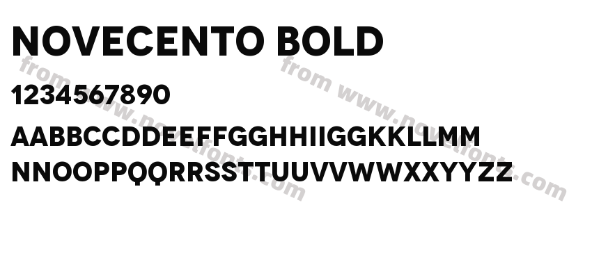 Novecento BoldPreview
