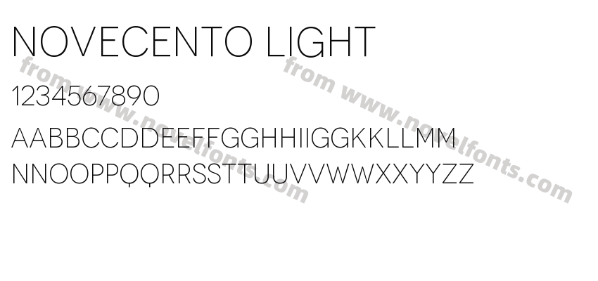 Novecento LightPreview