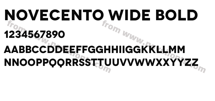 Novecento Wide BoldPreview