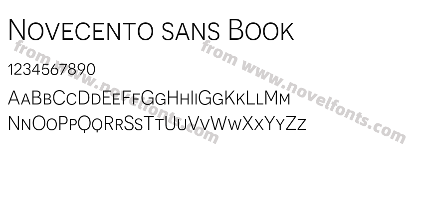 Novecento sans BookPreview