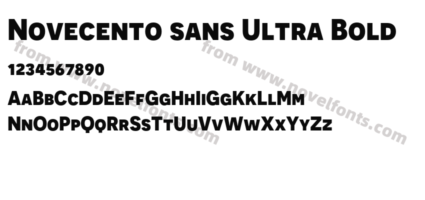 Novecento sans Ultra BoldPreview